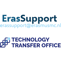 Logo van ErasSupport. Mailadres is erassupport@erasmusmc.nl